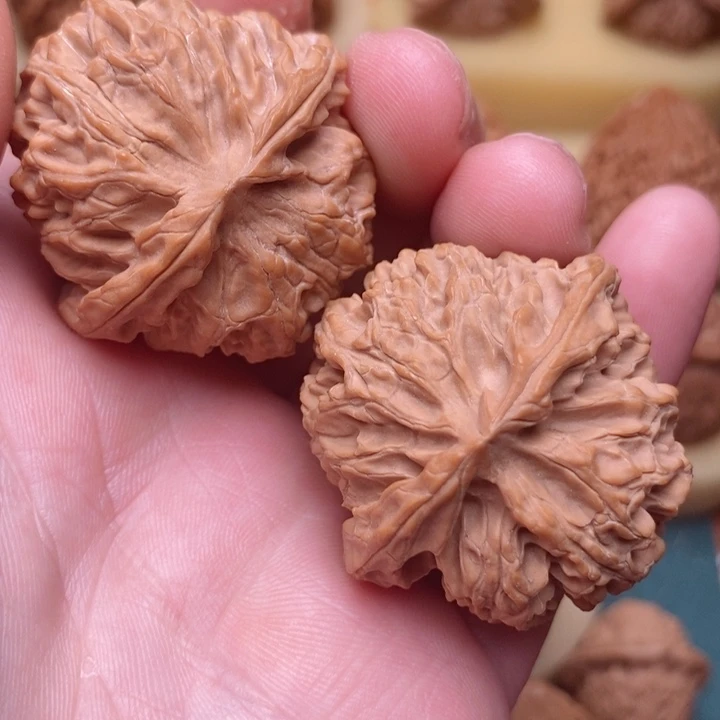 文玩核桃把件40全品苹果园金钱底