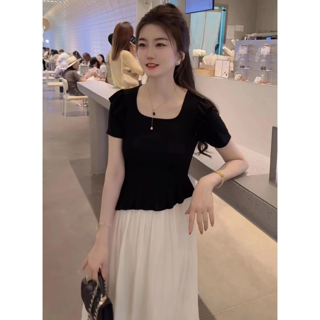 航航HHFS.『柔情月光』设计显瘦百搭时尚休闲高品质连衣裙11532