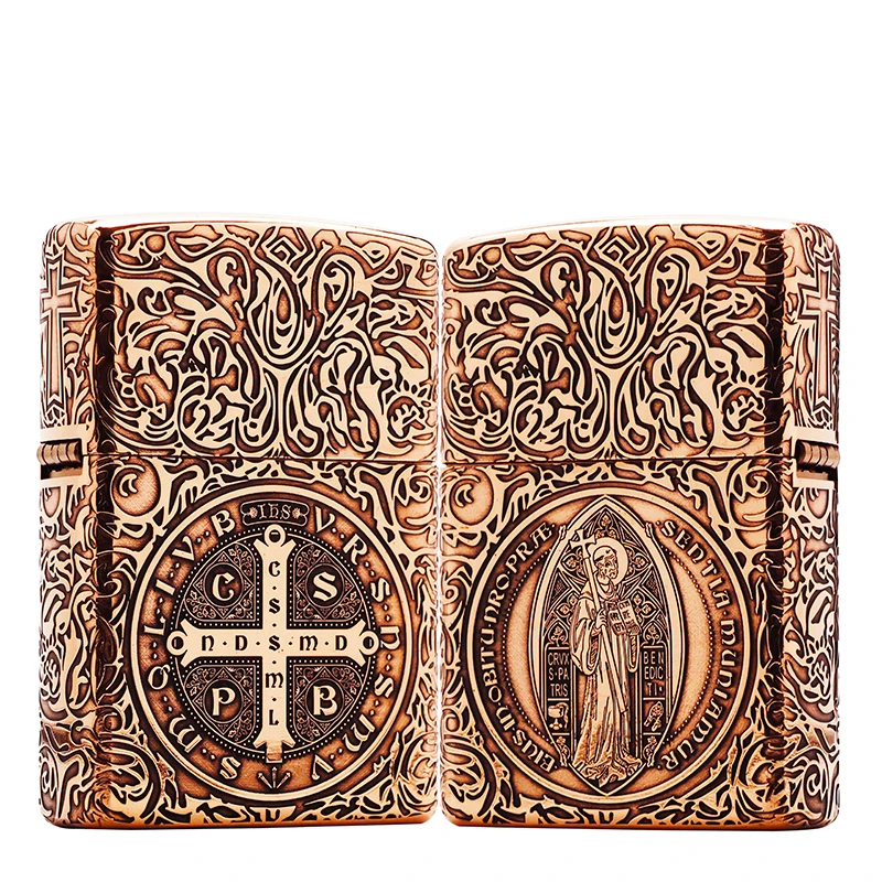 ZIPPO/之宝打火机正品/紫铜套壳康斯坦丁蚊版重甲精雕【拍/专属】