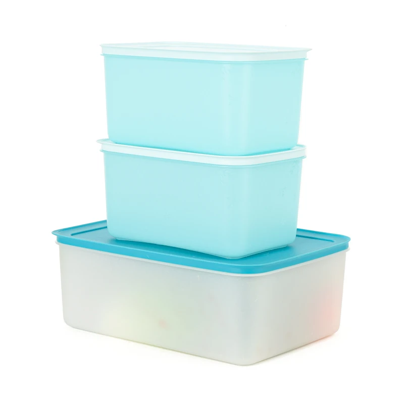 特百惠 5.7L雪影新冷冻盒 2.5L冰箱冷藏收纳盒密封干货零食保鲜盒