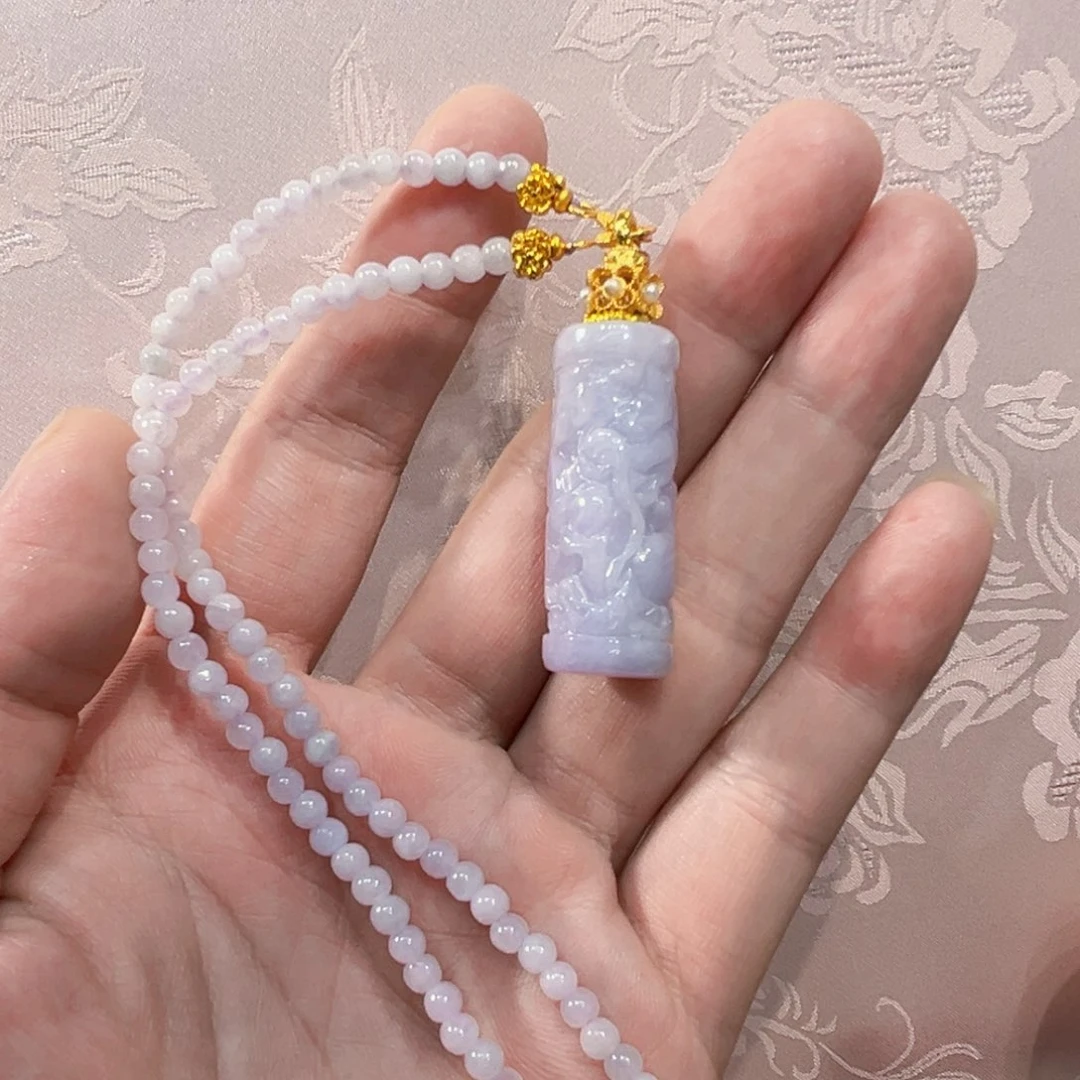 翡翠合金吊坠(赠链)代编织