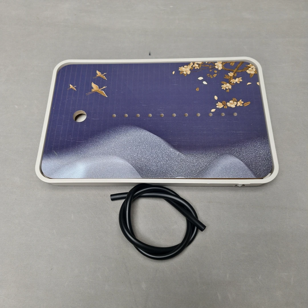 36*24*4露梅款式密胺盘排储两用茶盘-送水管