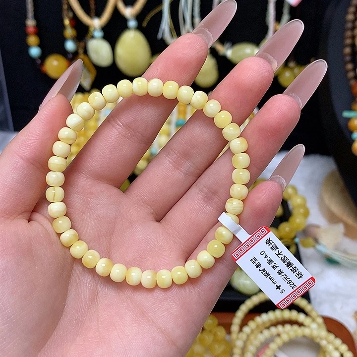 手链蜜蜡未镶嵌蜜蜡手串素圈