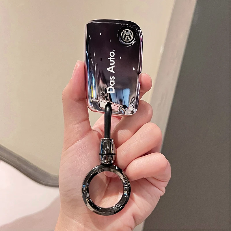 新款大众钥匙套朗逸宝来折叠速腾途岳途观L包凌渡探歌途昂保护壳