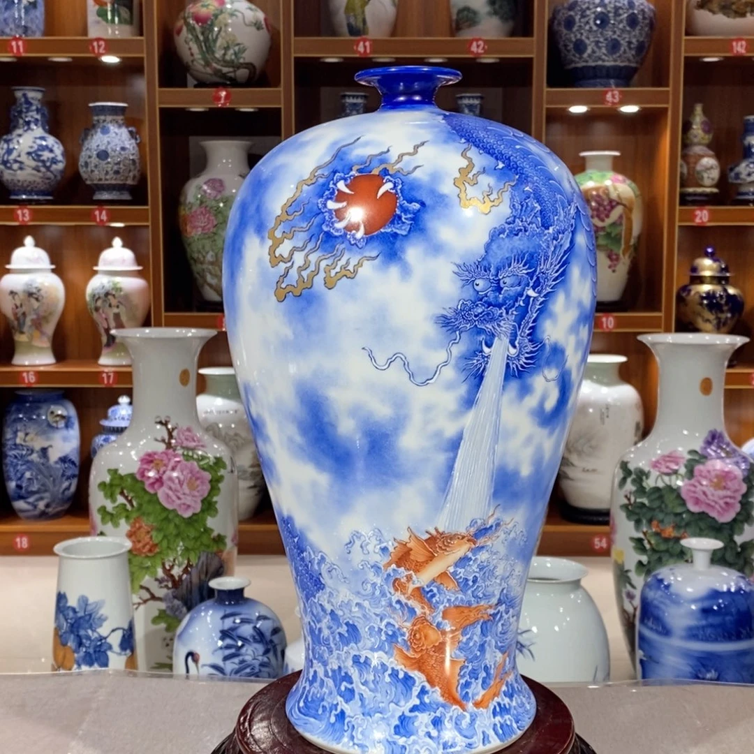 夜***者陶摆件重工工笔，纯手工手绘