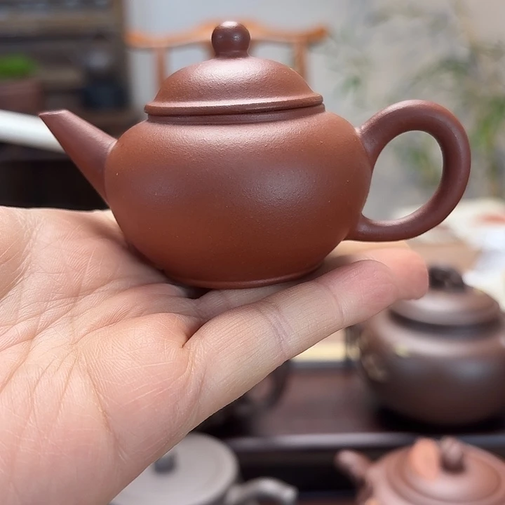 红泥茶壶黎**晓半手工红泥小水平