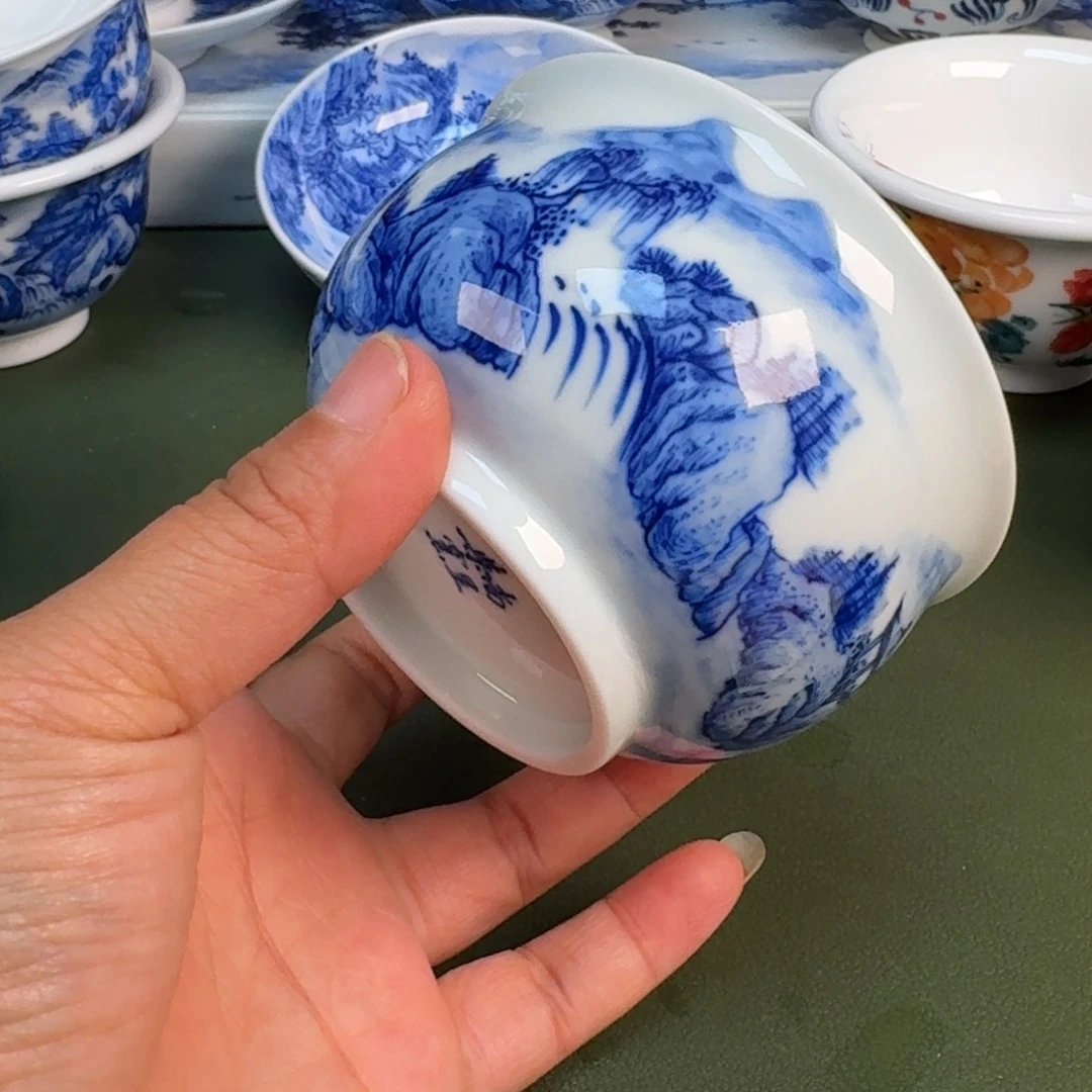 陶瓷景德镇纯手绘茶具圆圆224