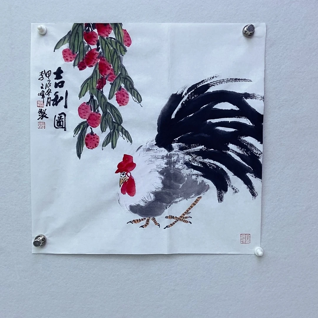 国画李文峰老师国画做品