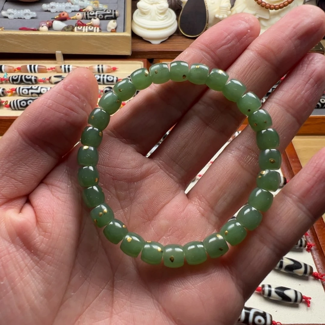 手串未镶嵌和田玉（碧玉）福利品！！！！