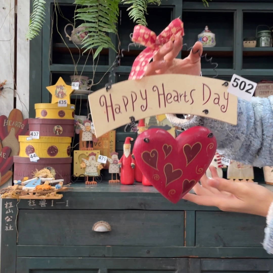 木质圣诞月福老货玩具中古风默认微损