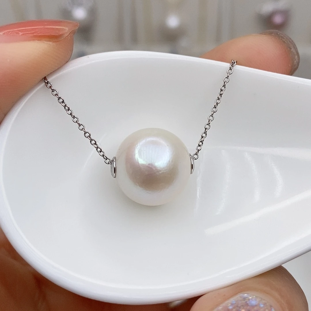 淡水珍珠颈饰银S925镶嵌