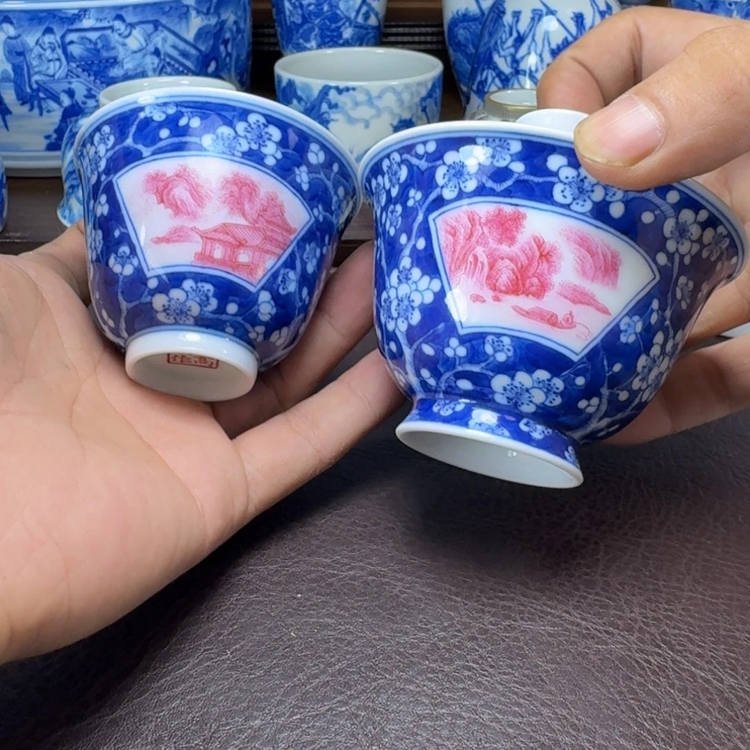 瓷片当代景德镇陶瓷手绘茶具