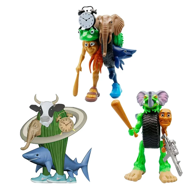 外国山海经玩具国外山海经通通木头人手办创意挂件小孩寒假玩具