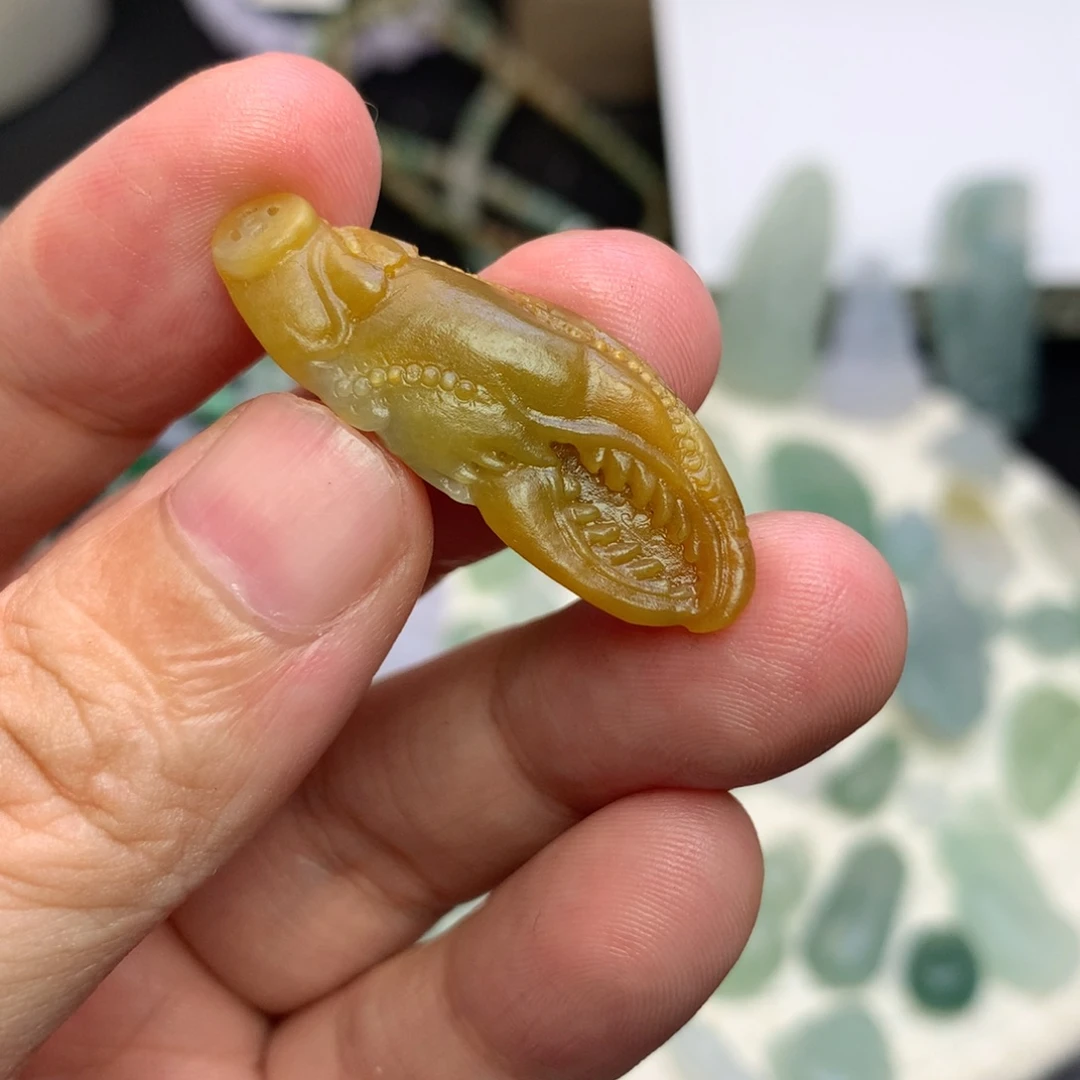 未镶嵌定制翡翠蟹嵌