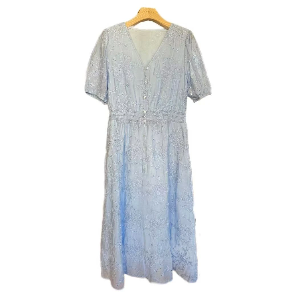 SENSE  25年 法式镂空V领连衣裙