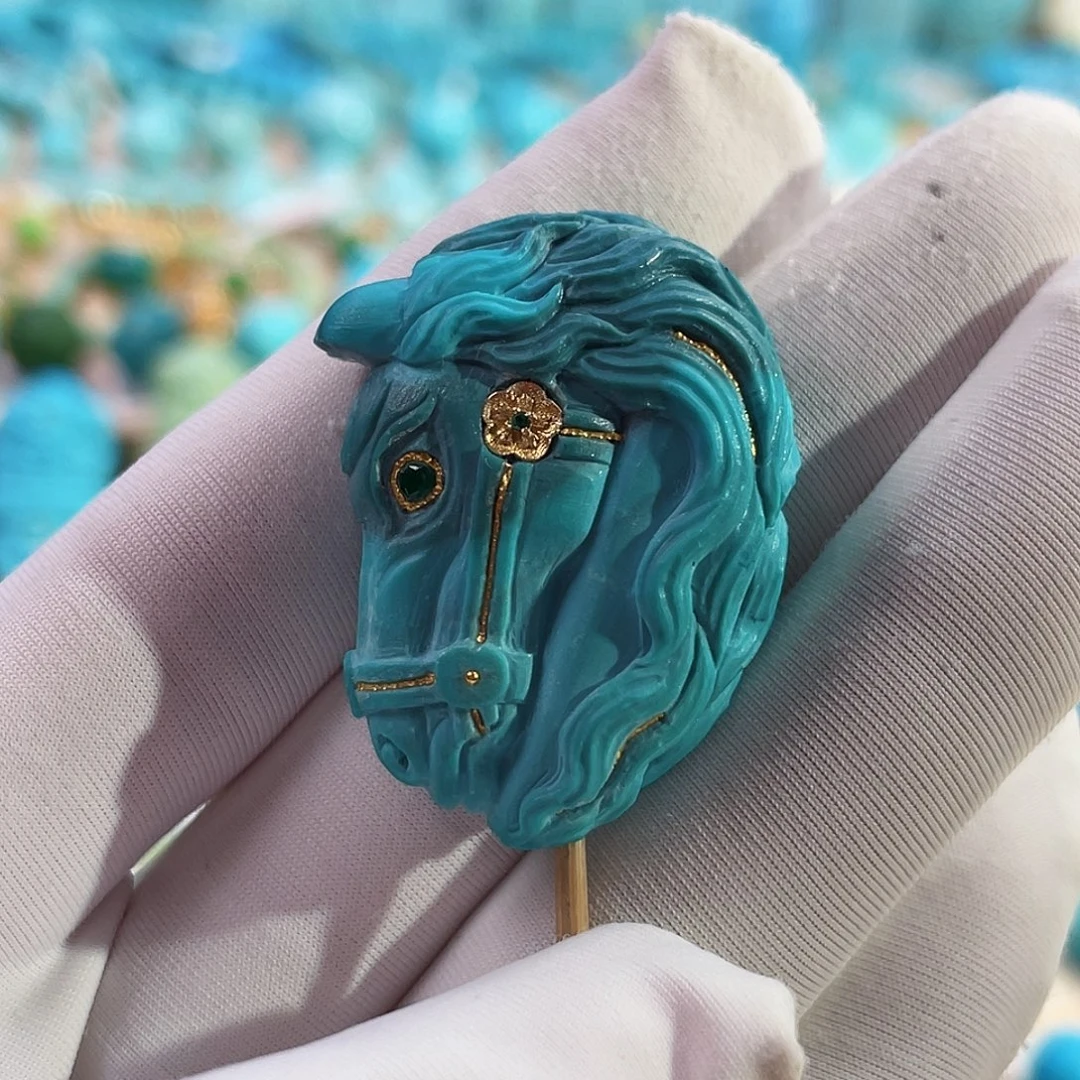 未镶嵌绿松石珠宝奇石