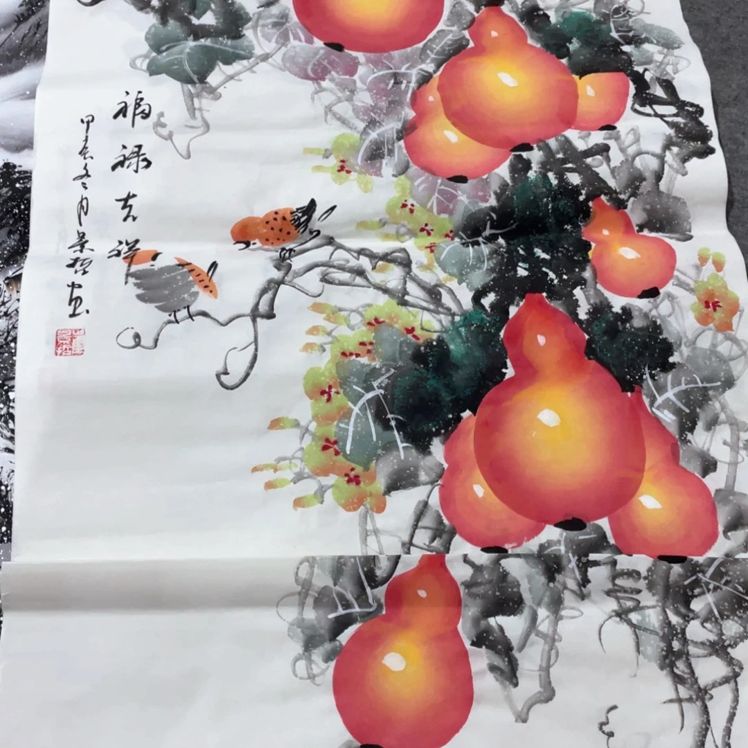 国画国画作品画画画画画心