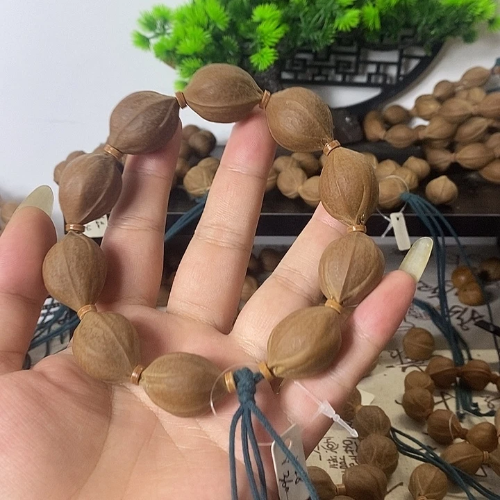 橄榄核手串2028饱满梅林铁核