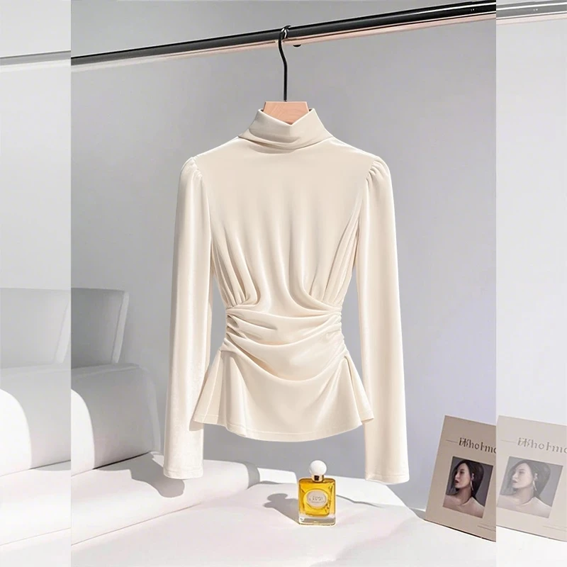 2025秋季新款法式时尚气质修身百搭洋气显瘦长袖衬衫轻奢上衣女装