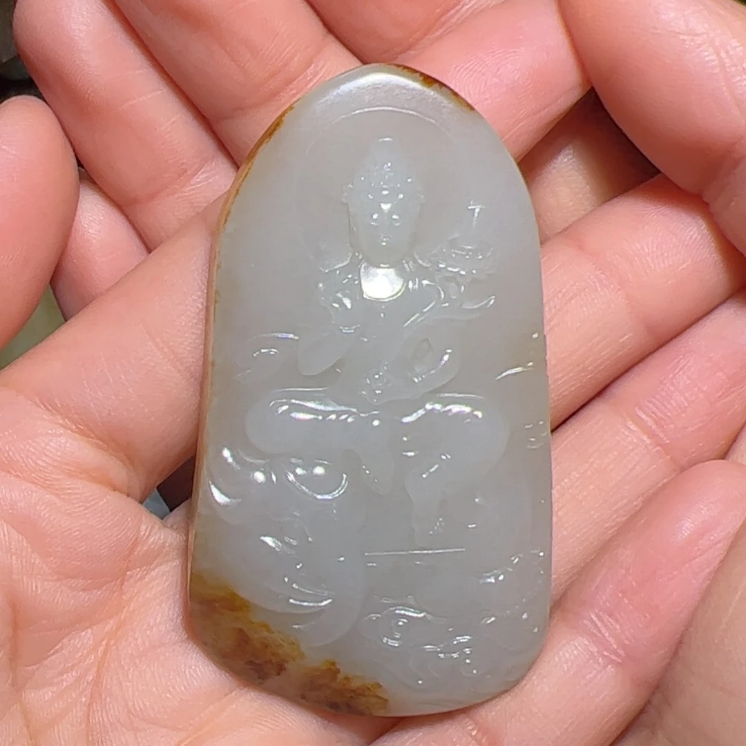 古***色和田玉（子料）未镶嵌颈饰