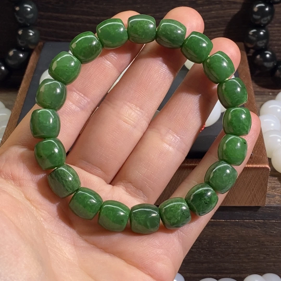 圆***未镶嵌手链和田玉10*10