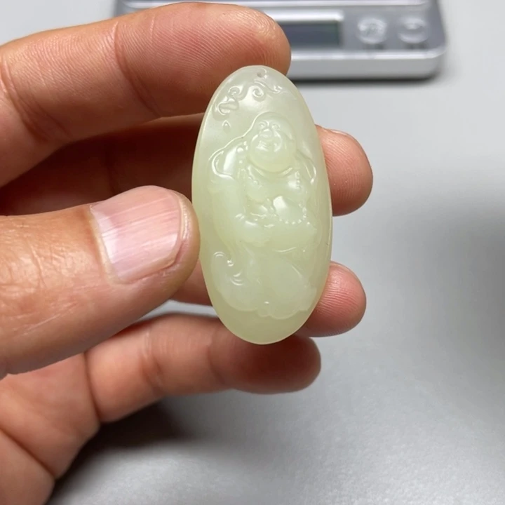 和田玉吊坠(不含链)未镶嵌喝****盖