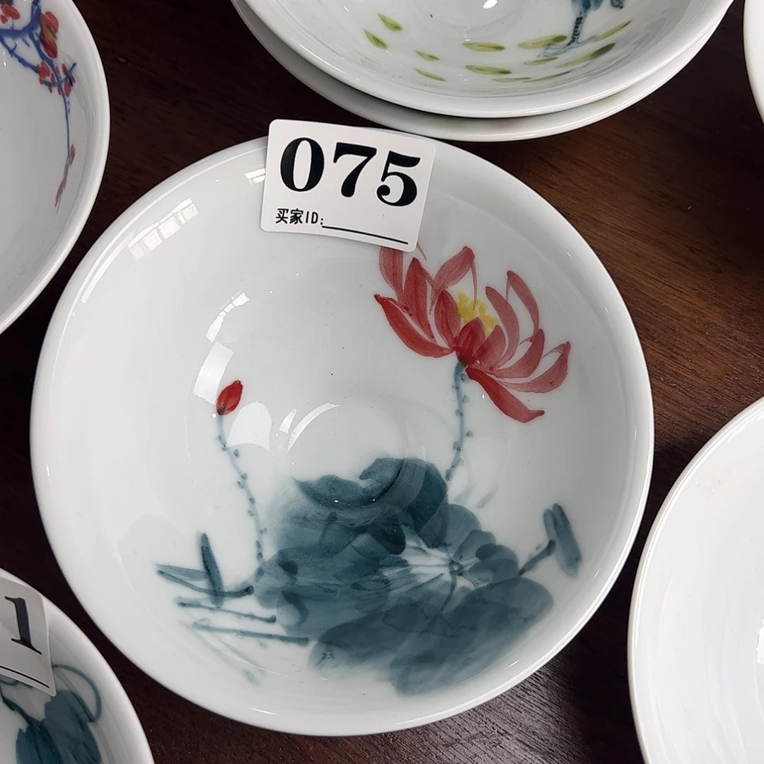 瓷片景德镇陶瓷手工手绘制作