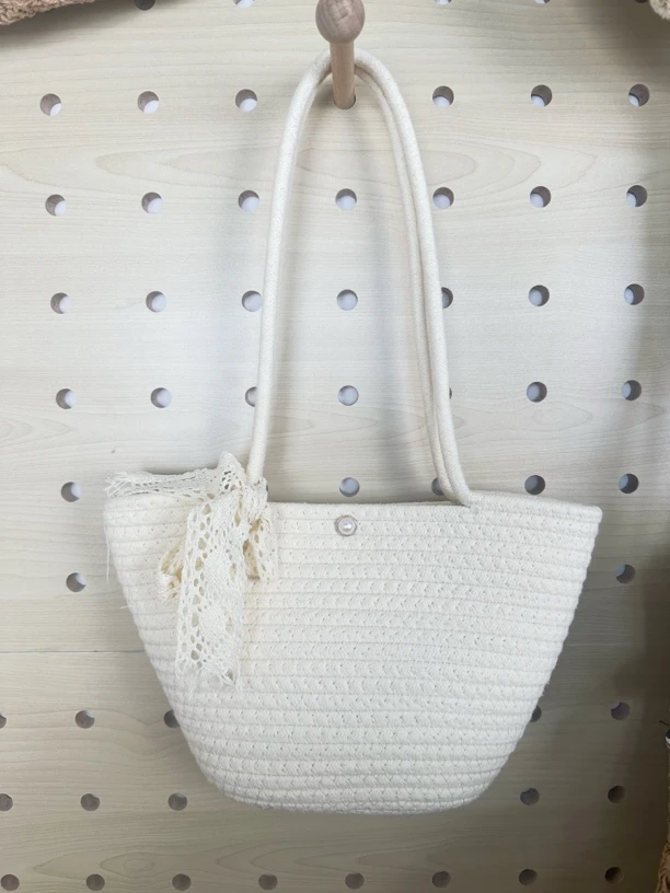 锁扣编制春季手拎包车缝线手拿包手提包零钱包休闲夏季单肩