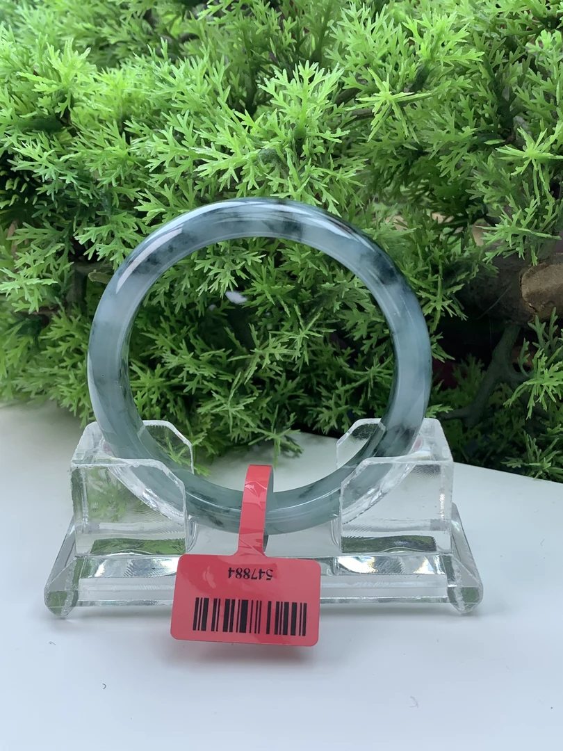 【刘思懿】天然缅甸A货翡翠手镯-M-8