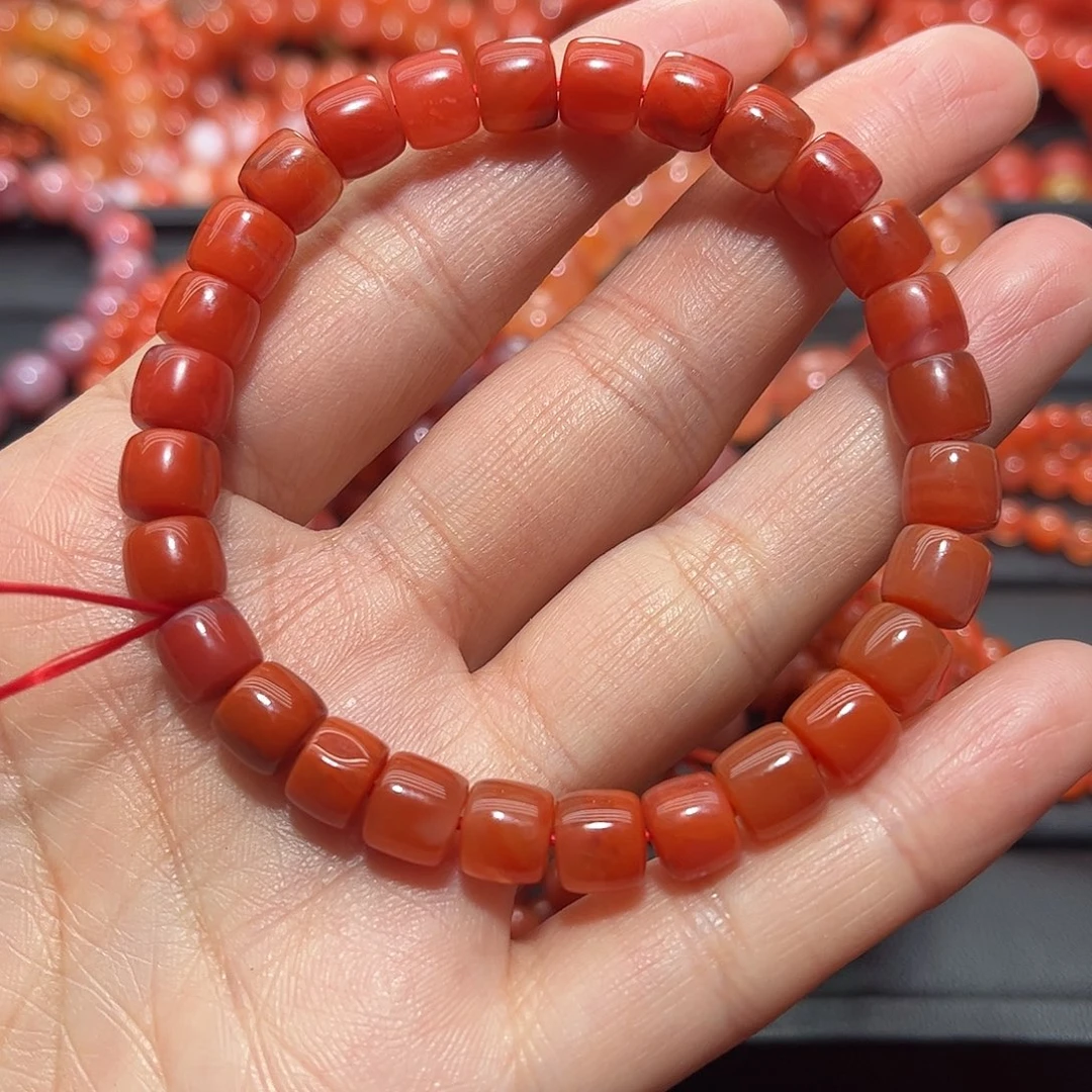 南红玛瑙手链未镶嵌