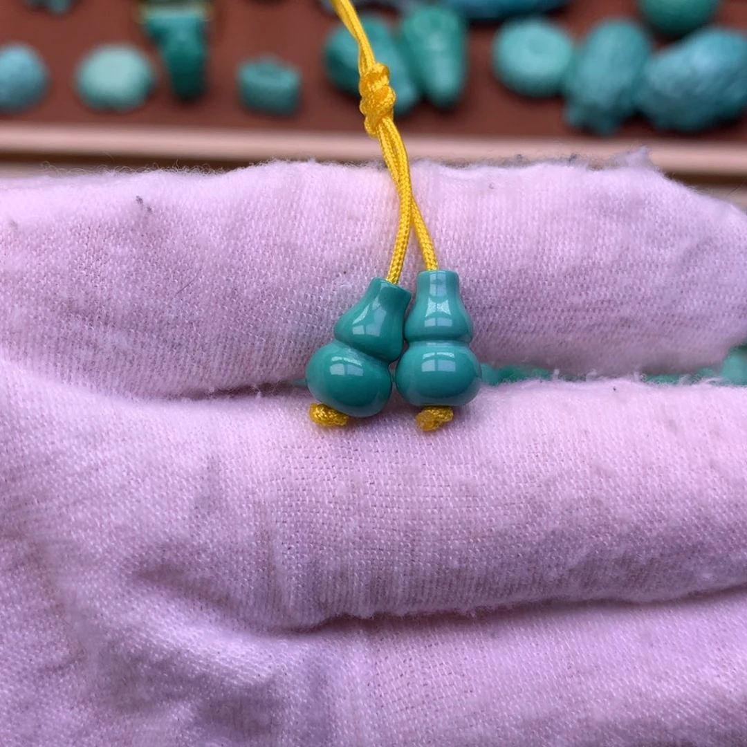 原生态散珠配珠葫芦一对卡7