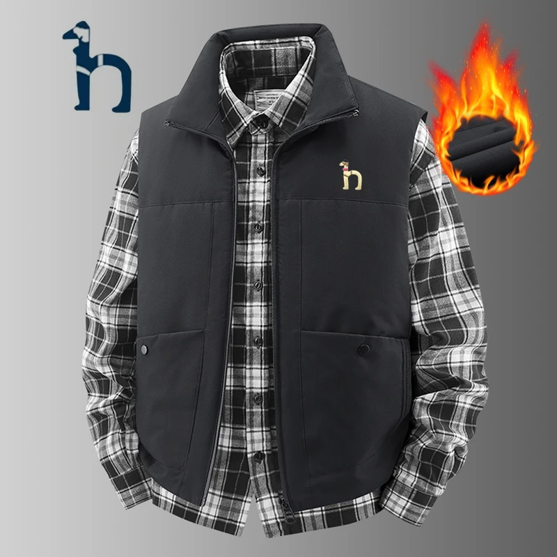 一折专区丨奥莱撤柜丨哈吉斯潮牌秋冬马甲男无袖保暖休闲百搭外套