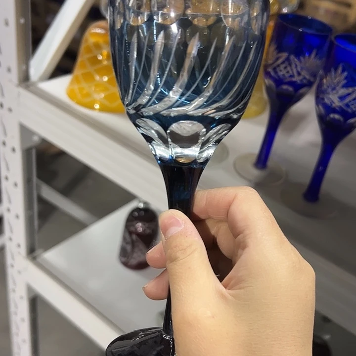 水晶玻璃平底款微瑕一个