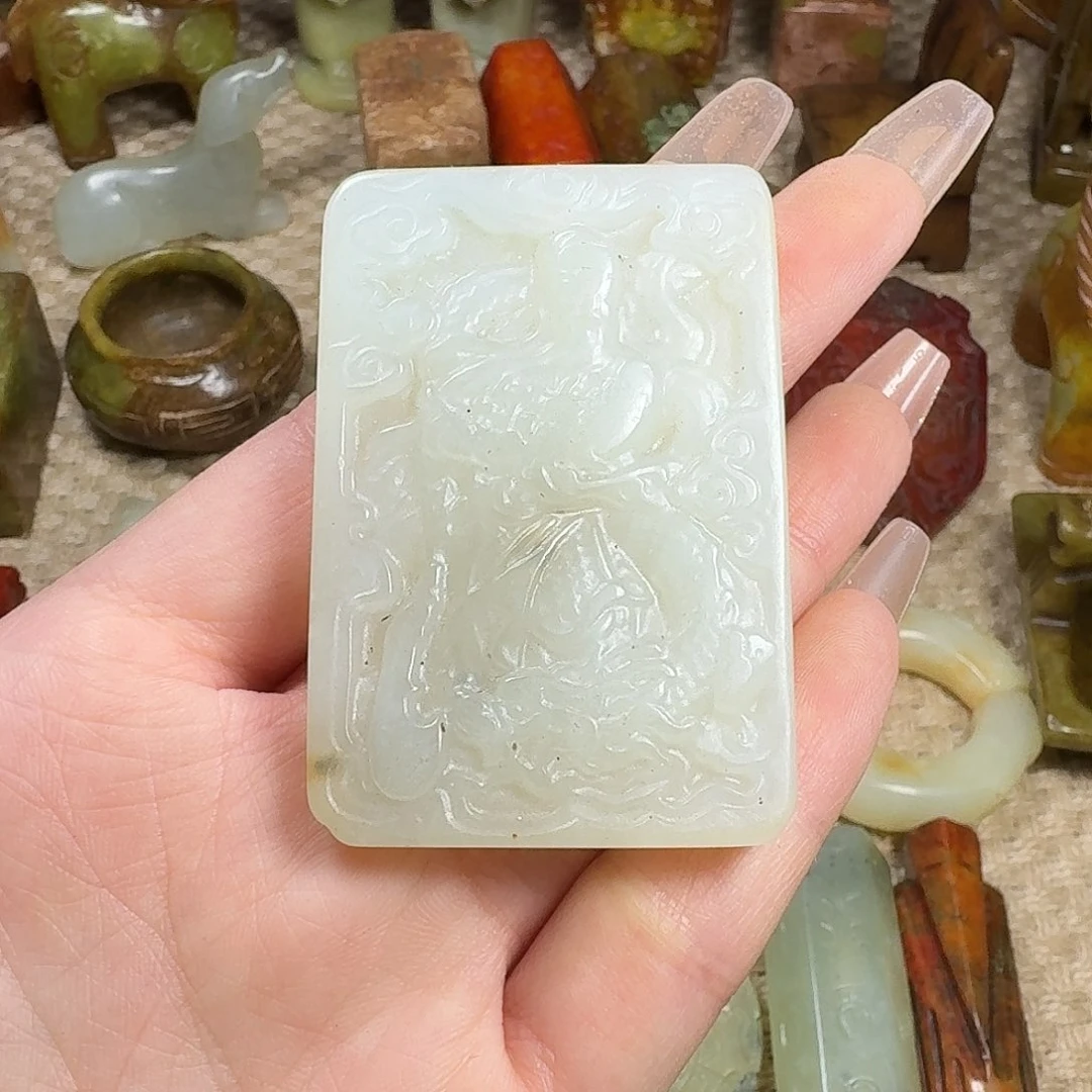 白玉菩提吊坠挂件