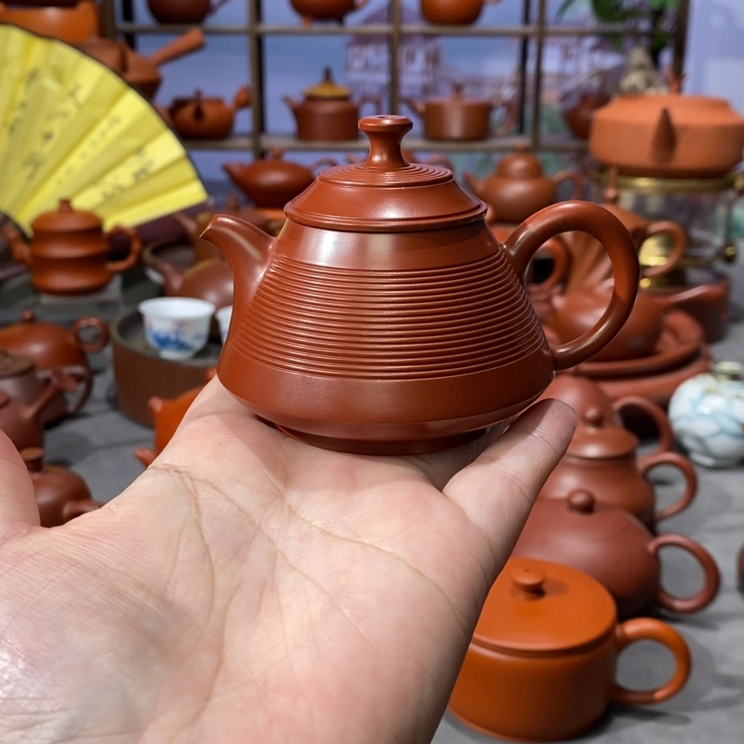 茶壶紫砂老安顺章广鑫单印千线金钟100c