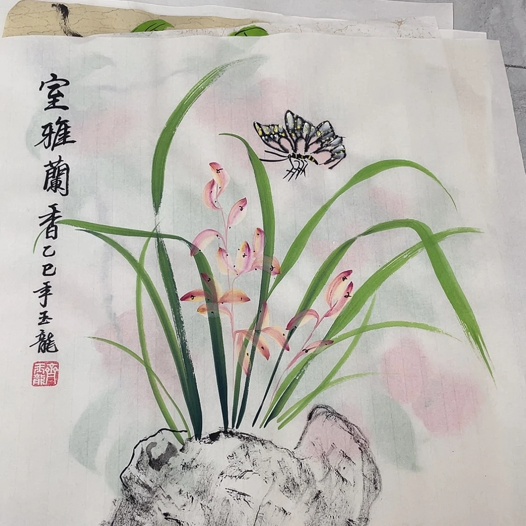国画国画作品原稿50兰花