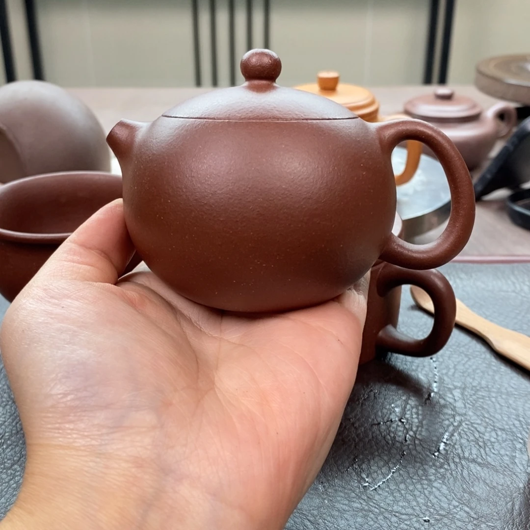茶壶紫砂底槽清西施200cc全手➕底槽清杯子