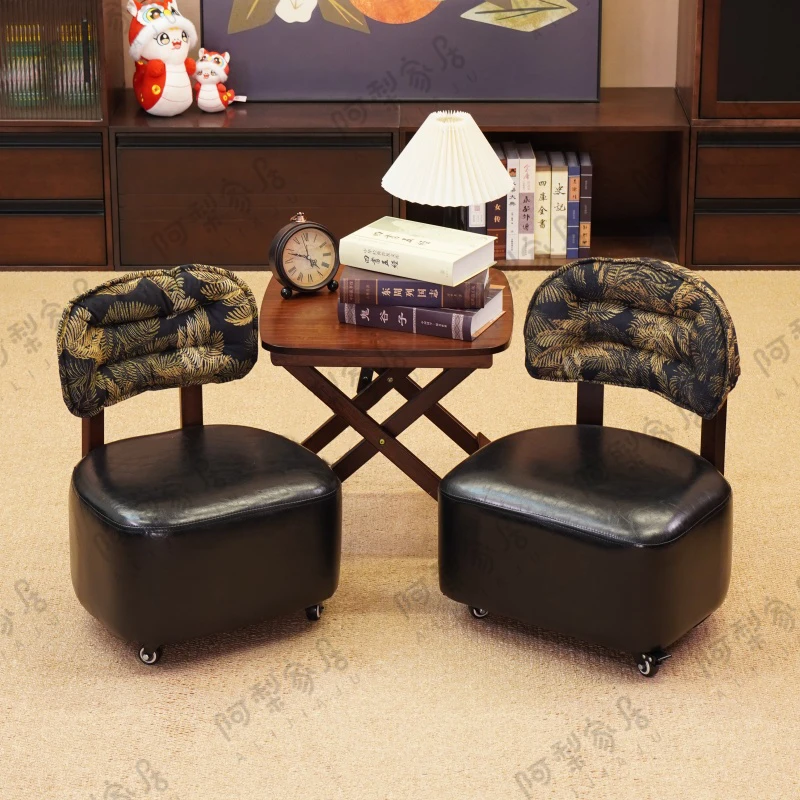 买一送一带轮滑可移动客厅家用茶几沙发椅