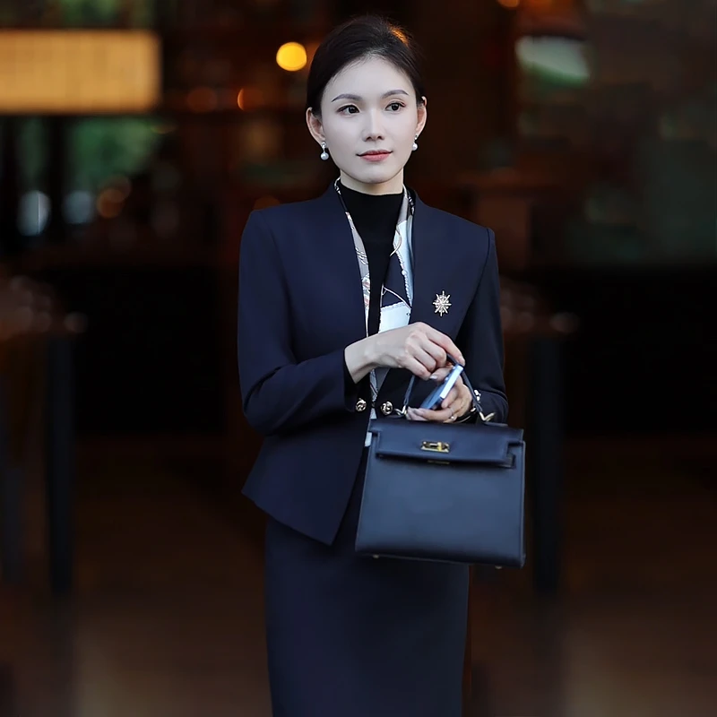 A1009秋冬新款女装职业装女装套装西装气质职业女裙套装工作服女