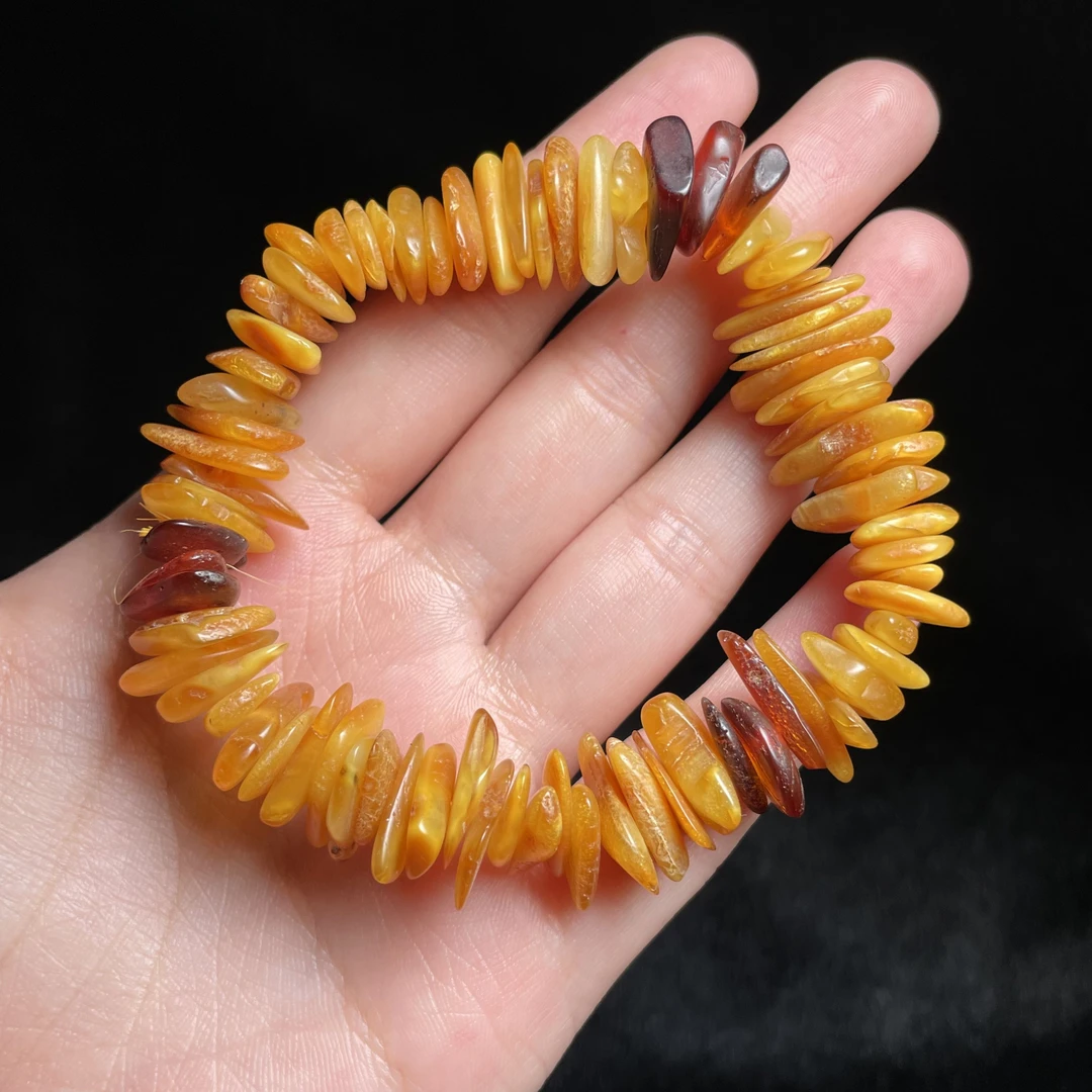 【玉氏珠宝】随形蜜蜡手串多样性发货CCXRYZ1250010