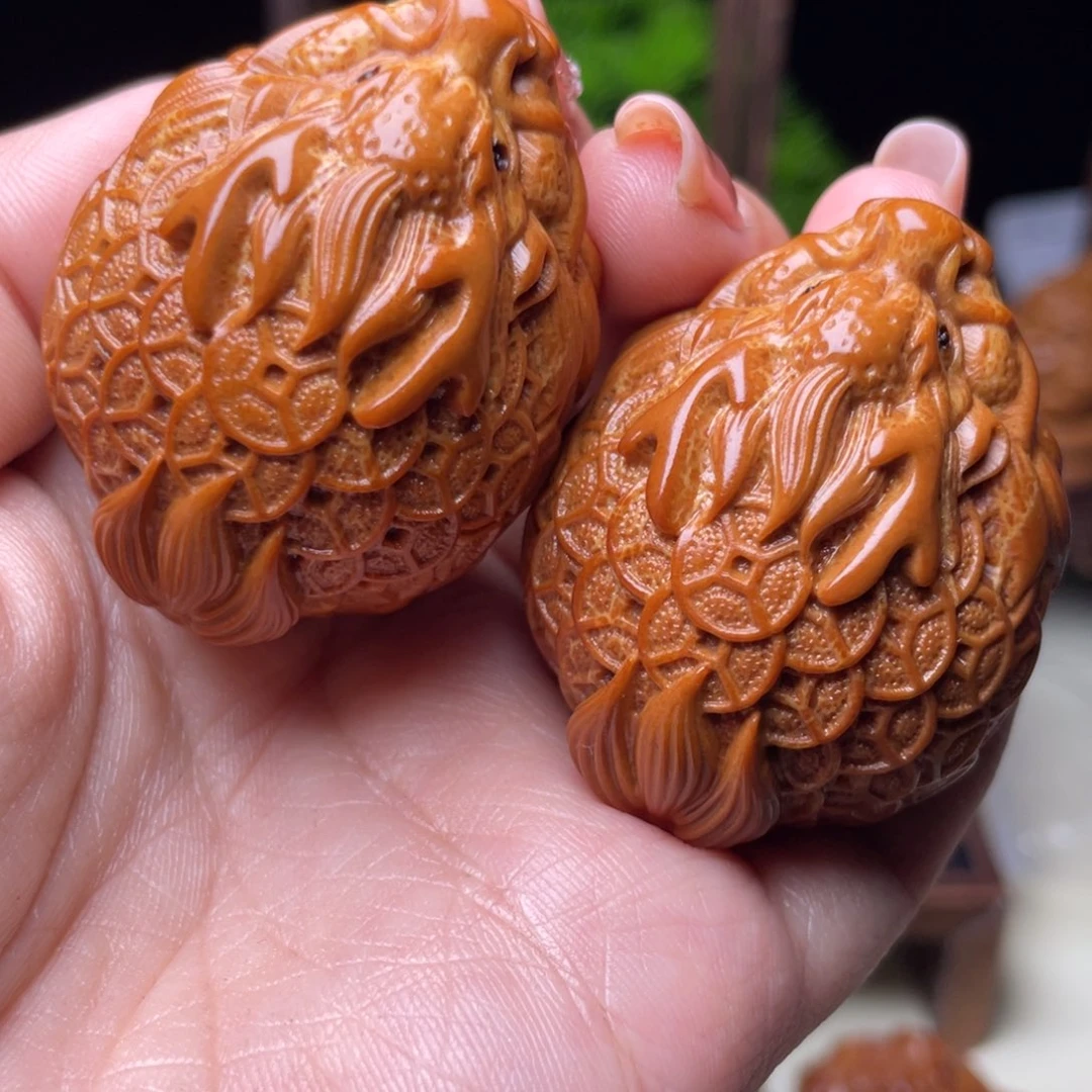 吊坠橄榄核金币龙龟手球3.7