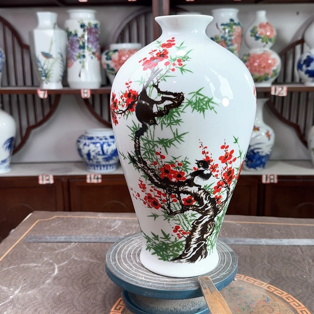 摆件景德镇陶瓷梅花