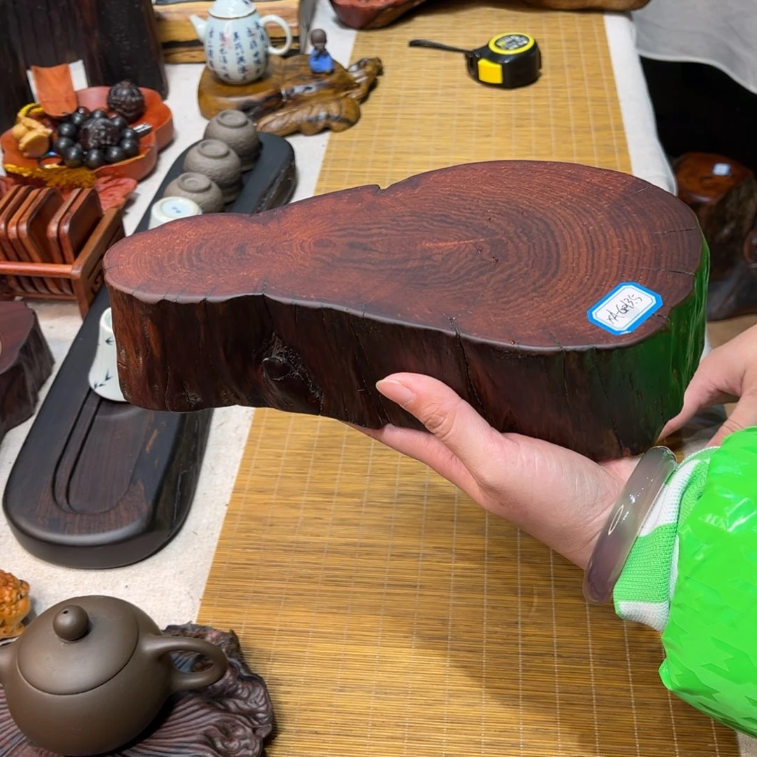 老挝红酸枝底座壶承