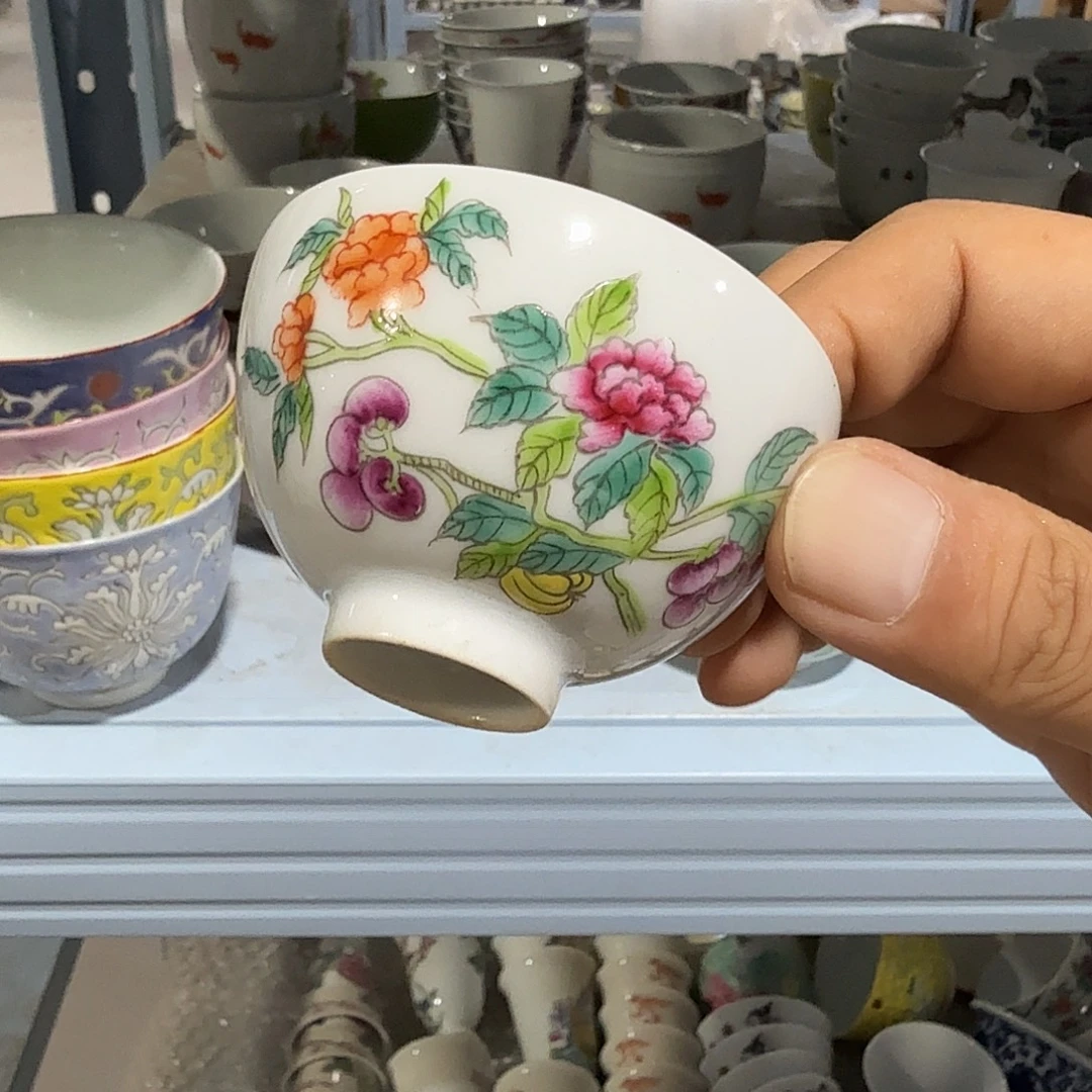 瓷片摆件手绘瓷器全部处理