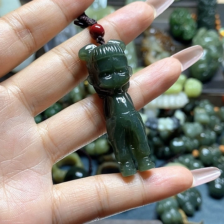 和田玉未镶嵌挂件