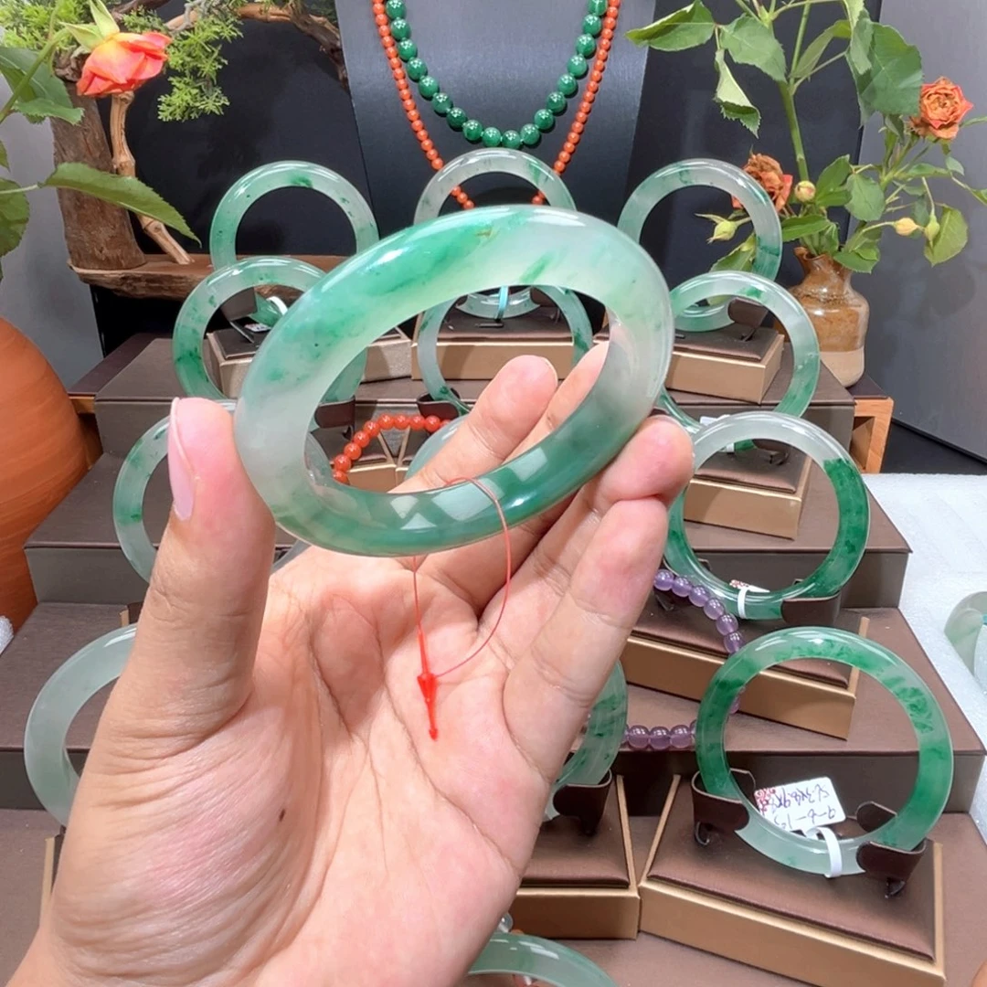 合金手镯石英质玉（非洲翠）