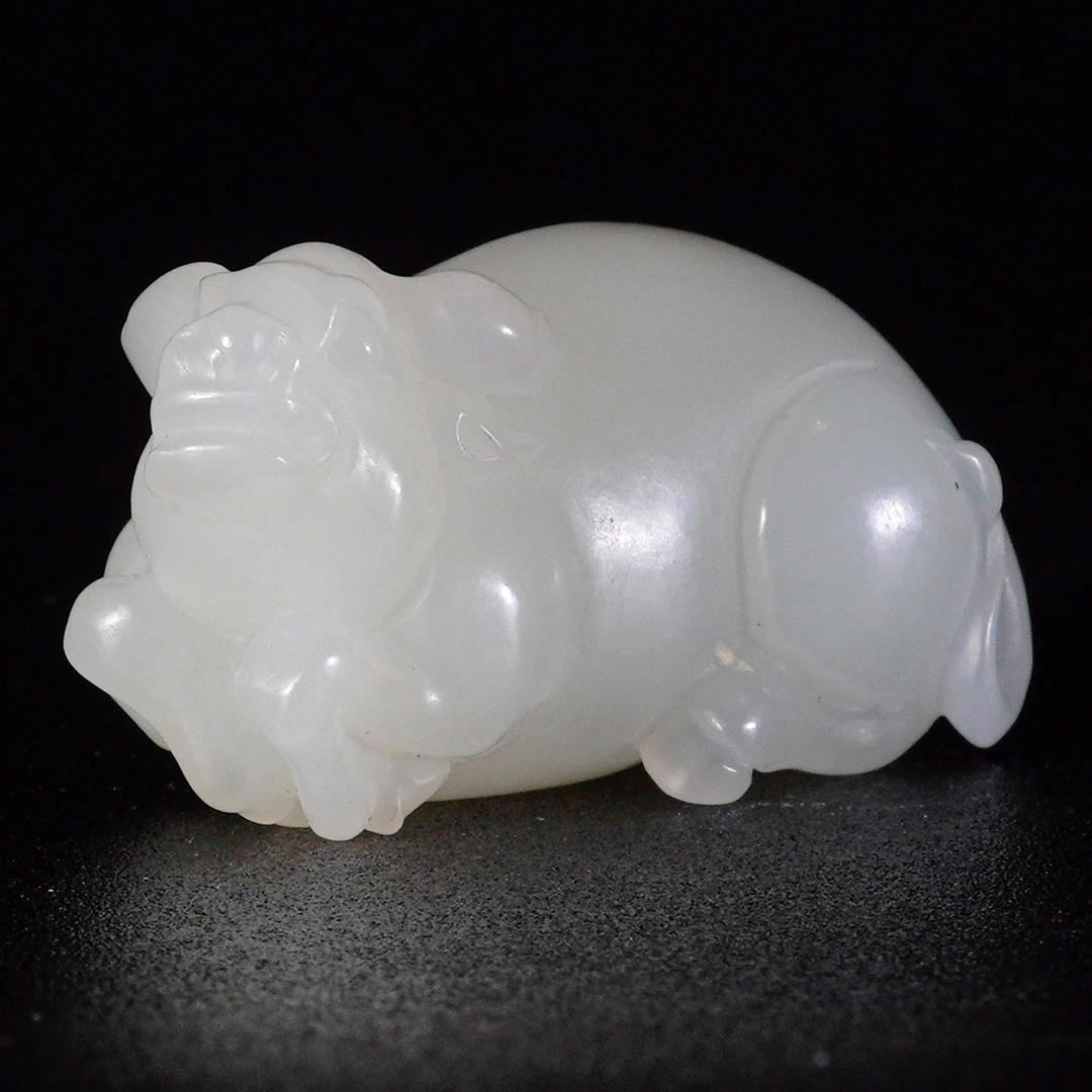 LOT.014羊脂白玉牛X1073