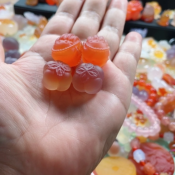 玛瑙/玉髓颈饰未镶嵌靥****