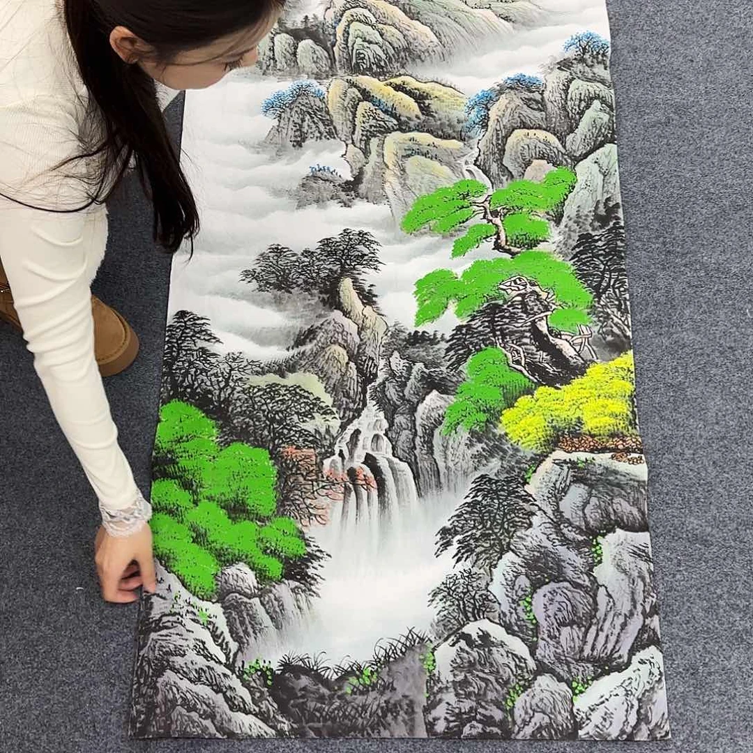 国画作品小姐姐放漏中