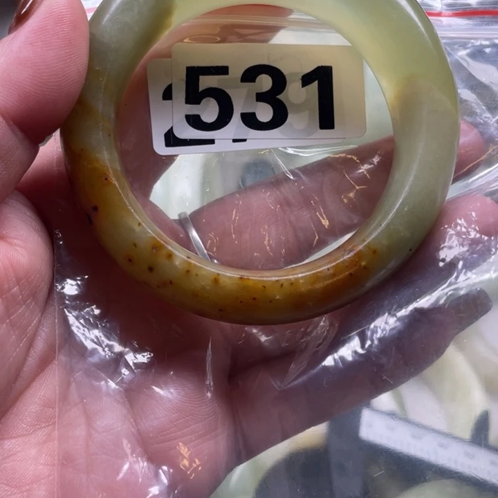 吃****蛇纹石玉合金手镯